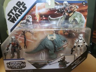 Star Wars Mission Fleet Mandalorian Blurrg Stormtrooper Set