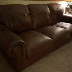 Beautiful Natuzzi Leather Sofa