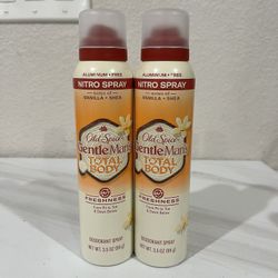 Brand new Old Spice Total Body Aluminum Free Body Spray (2 For $15)