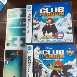 COLLECTABLE NINTENDO DS DISNEY CLUB PENGUIN ELITE PENGUIN FORCE 2 PACK EXCELLENT CONDITION 