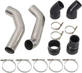 Stainless Steel Intercooler Pipe Kit & Boots Compatible with 2013-2018 Dodge Ram 2500/3500 6.7l Cummins Diesel Trucks Driver & Passenger Sideing