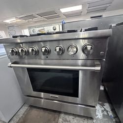 36” Thor Kitchen Range Dual Fuel Stainless Steel 