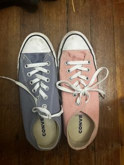 Pink And Purple Converse Size 9 Shoes