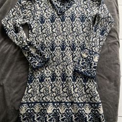 New Long Tunic Sweater Custom Made In Scotland In Edinburgh  Boutique..Size Small
