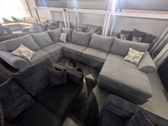 Large Gray Sectional 