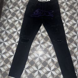 Billionaire Boys Club Purple Running Dog ice Cream Jeans 