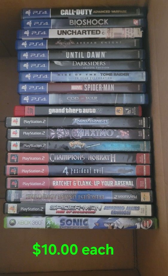 Mixed Games!! Ps4 Ps3 Ps2