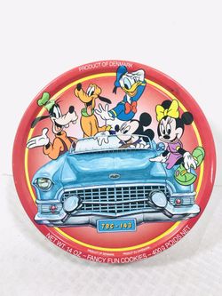 Dansk Biscuit Co. Walt Disney fancy fun cookies Metal tin