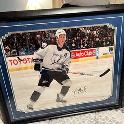 Signed Vincent Lecavalier Framed Photo