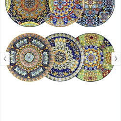 6 porcelain dinner plates (new)