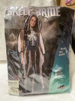 Skele Bride Halloween Costume Medium