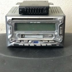 Old School Kenwood CD & Cassette DPX-MP4030 & Baby Kenwood EQ
