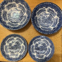 Grindley English Country Inns Blue & White