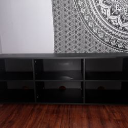 Blank Tv Stand With Six Shelves