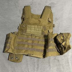 Tan Plate Carrier Vest