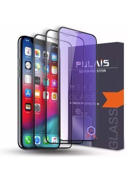 Pulais iPhone Xs 9H tempered glass screen protection 3pk