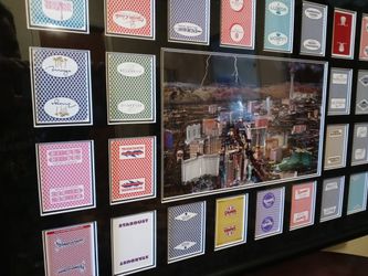 Framed Las Vegas Cards Art