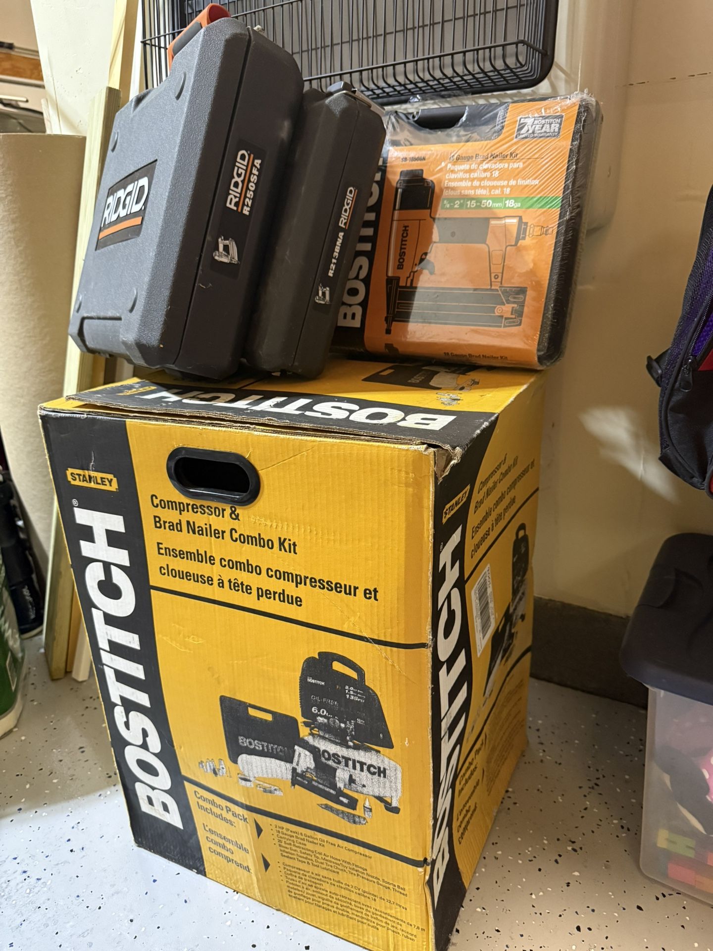 Bostitch Compressor and Nailers