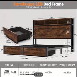 Full size bed frame