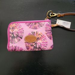 New Fossil Pink Wallet Wristlet Retail $35