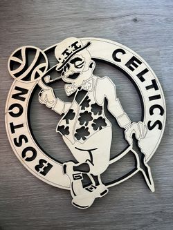 Boston Celtics Wood Sign