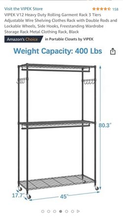 CLOTHING RACK WITH WHEELS