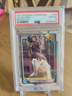 Leo de vries psa 10 1st bowman rookie prospect padres athletics