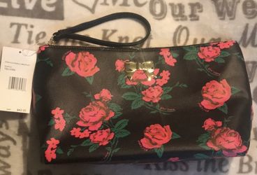 Betsey Johnson Floral Wristlet