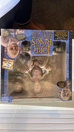 Lord Of The Rings Return of the King Electronic Talking Gollum Smeagol Heads NIB
