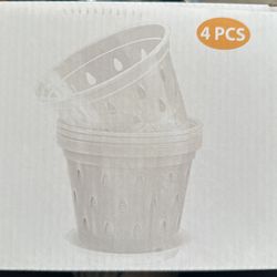 4 Piece Orchid Pots