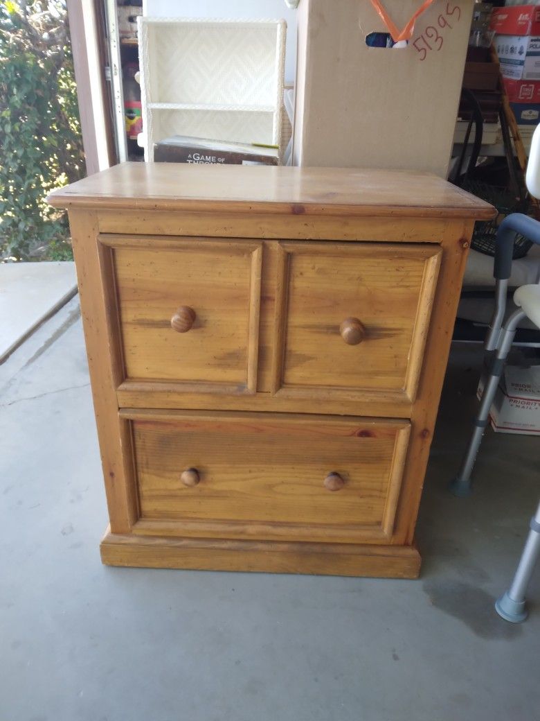 Nightstand, End table Storage With Drawers