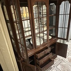 Solid Wood China Cabinet
