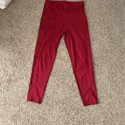 L Burgundy Leggings Used Once