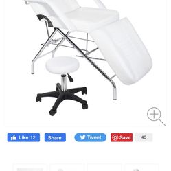 Beauty Chair With Stool 