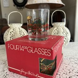 Georges Briard  Holiday Double Old-Fashion Glasses
