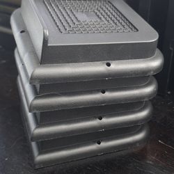 Sturdy 4.7 X 4.7 Inch-1 Inch. H-Black Bed Risers