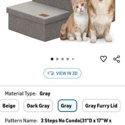 3 Step Storage Pet Stairs 