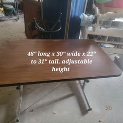 Working Table Adjustable Brown 