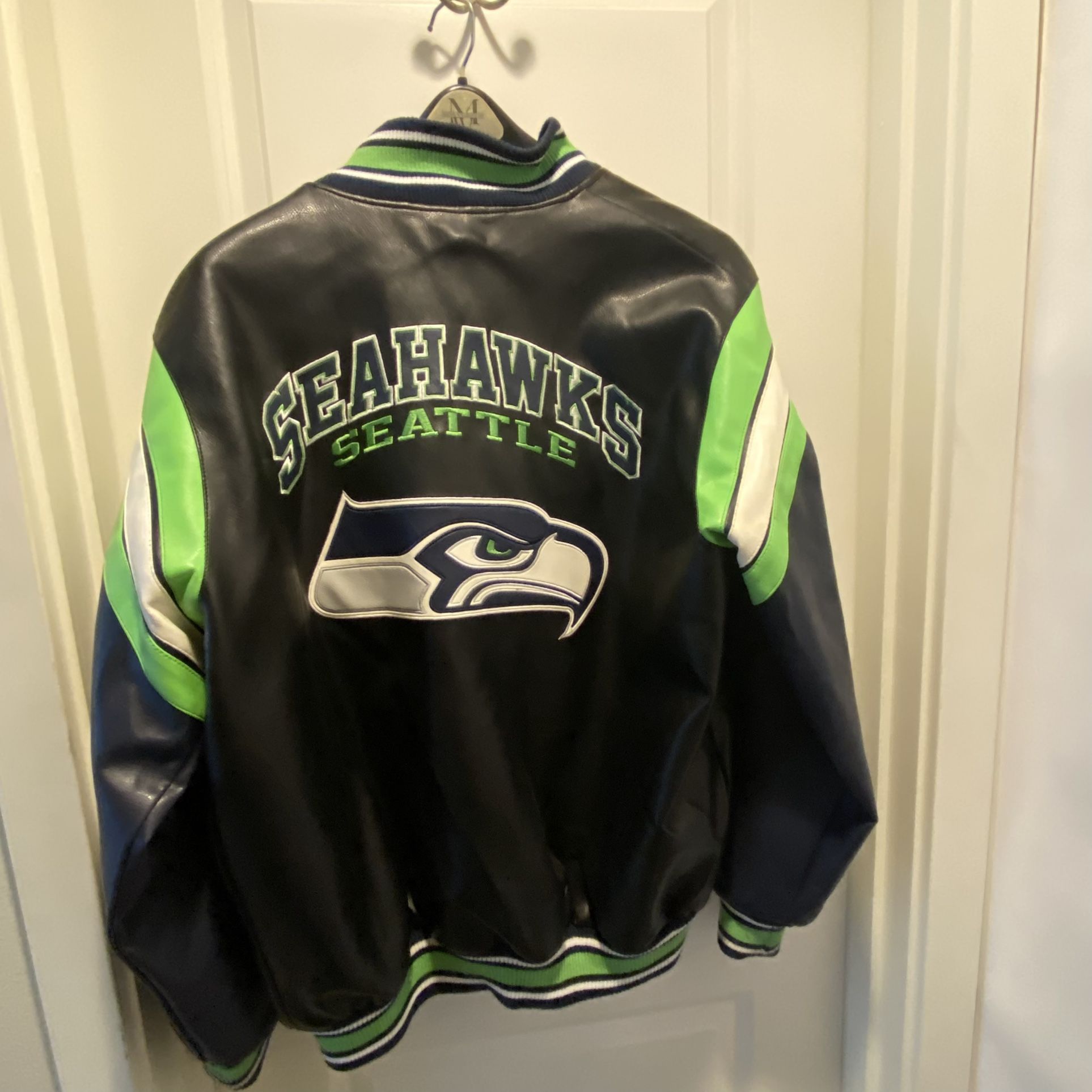 Seahawks leather Jacket -XL