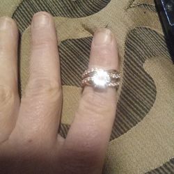 Twisted Wedding Ring Set