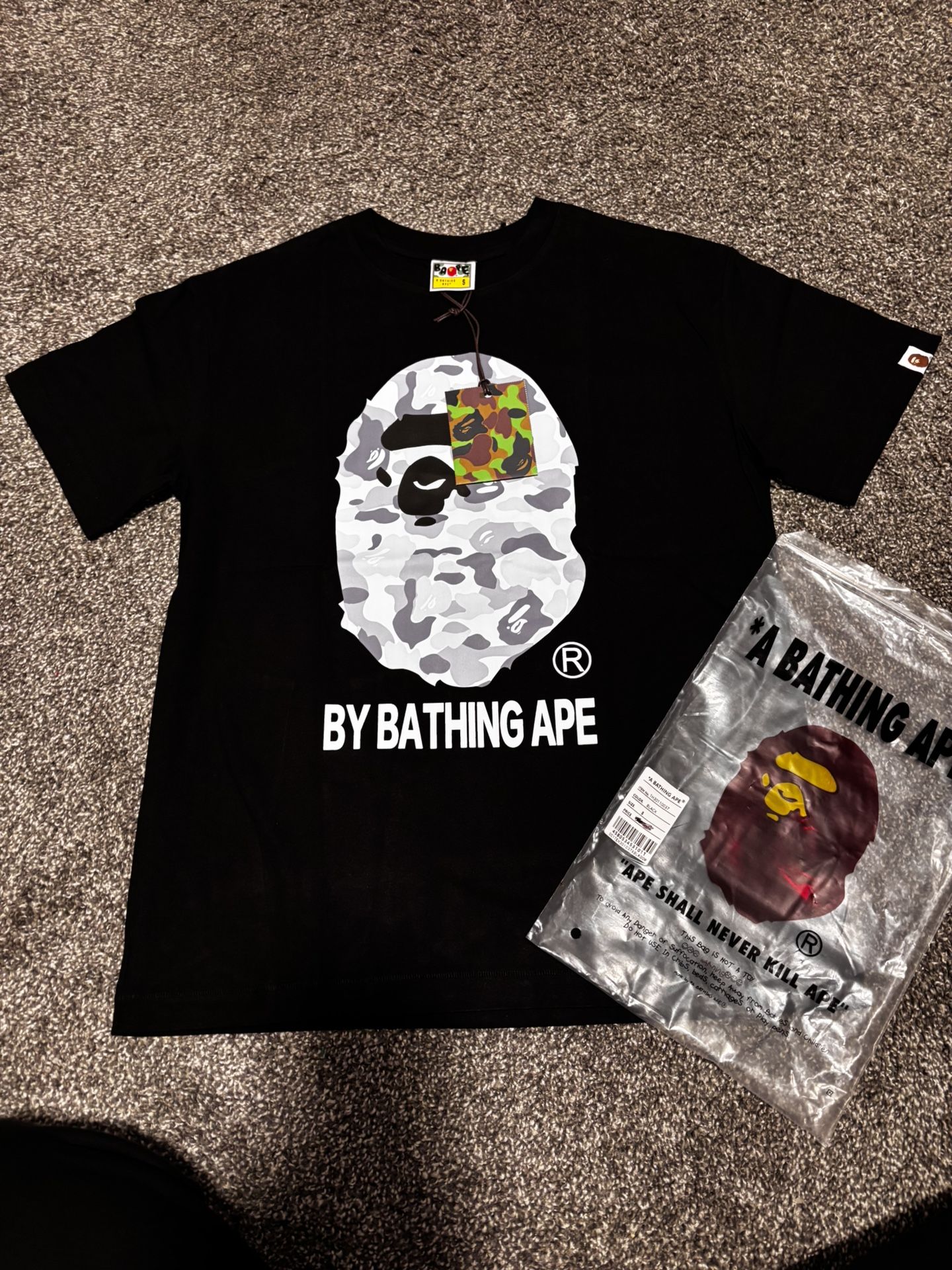 Bape shirt gray camo