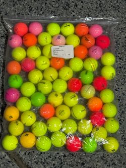5 Dozen 60 GOLF BALLS All Colors Titleist Bridgestone Taylormade Vice