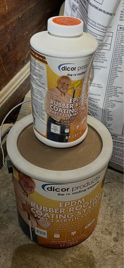 Rubber roof coating for RV’s