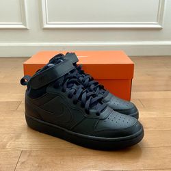 Nike Shoes Court Borough Mid2 Black Basketball Kids
