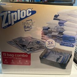 Ziploc Space Bags Combo 15 Set Compression Vacuum Seal Watertight Storage Travel