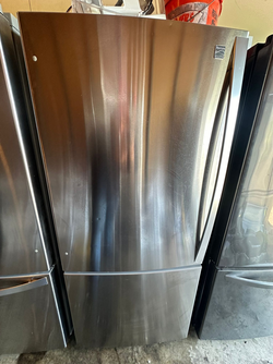 Stainless Steel Kenmore Fridge with Bottom Freezer