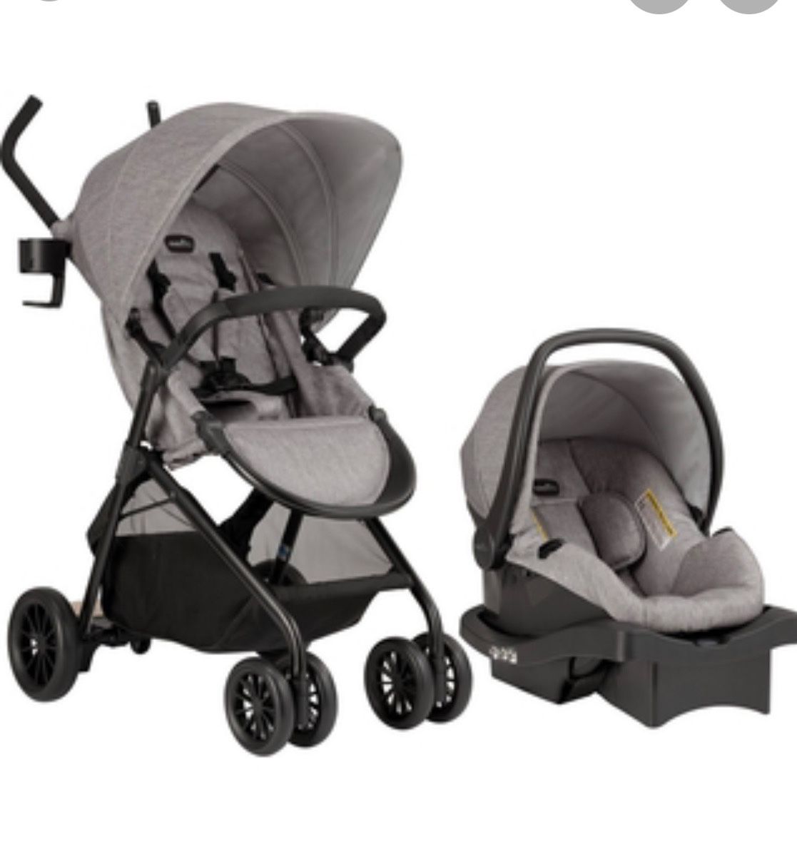 NEW! Even flow Sibby Travel system /Gray Mfg08/19 Good For 10 Years