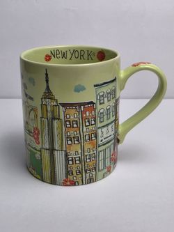 New York City Wirld Market Ceramic 12 oz. Coffee Mug ~ City Highlights