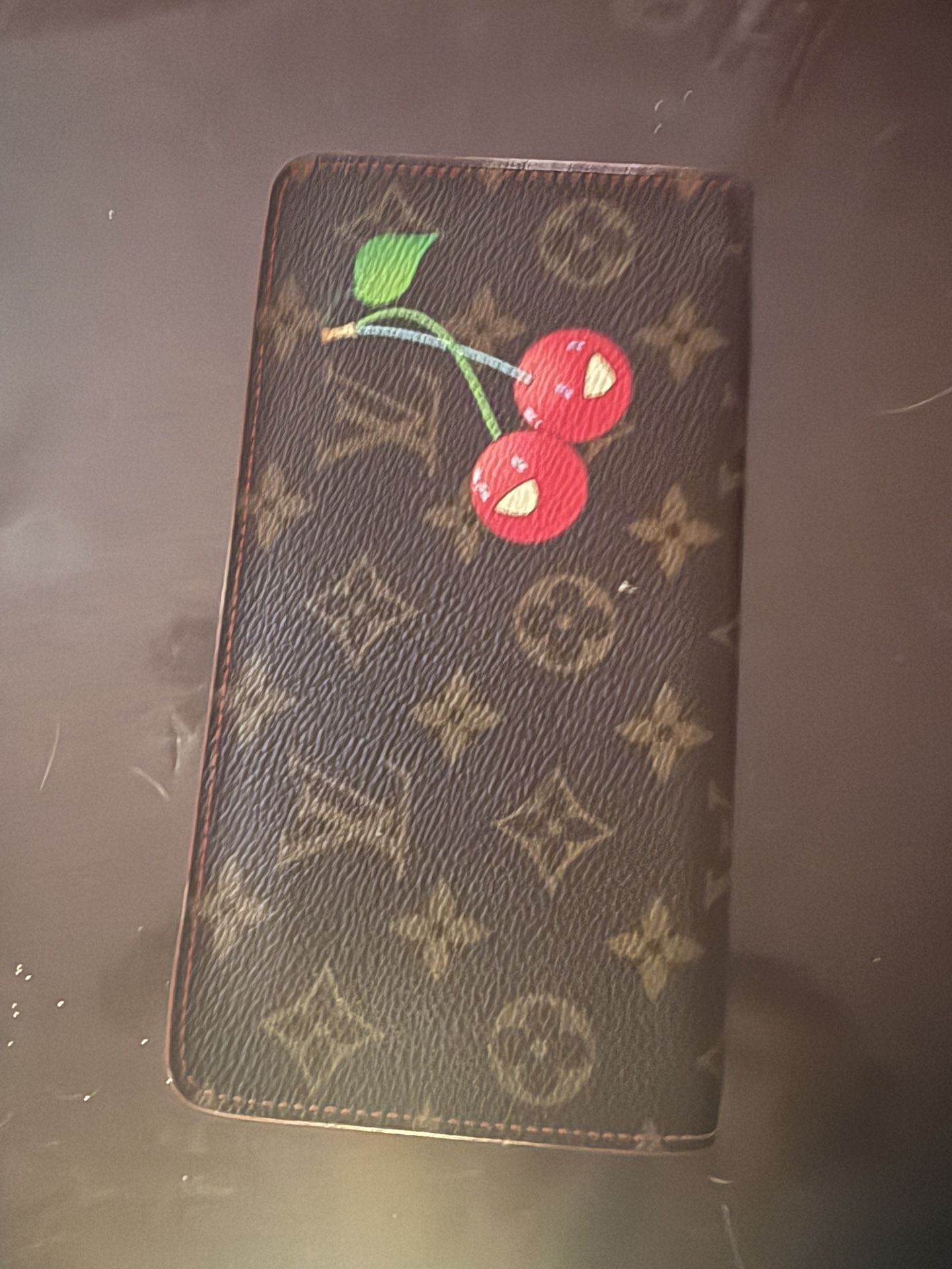 Louis Vuitton Monogram Cherry x Takashi Murakami Zippy Coin Purse Wallet Used