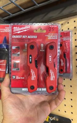 Milwaukee 17-Key Folding Hex Key Sets - SAE/Metric